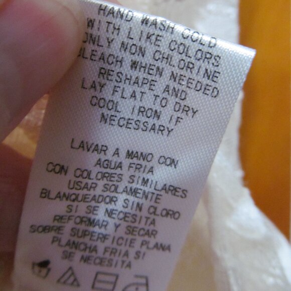 NWT Isaac Mizrahi Floral Lace Top Short Sleeve Lined Ivory "Ivy" Size XXL - Picture 16 of 16